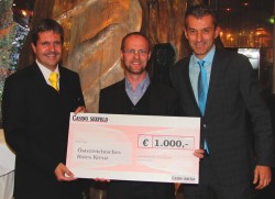 Guests & Organisation Manager Robert Frießer, Hannes Kuen und Casinodirektor Ernst Hubmann.