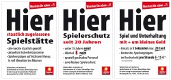 Mit Plakatierungen in Filialen in ganz Deutschland bezieht Casino Merkur-Spielothek klar Stellung.