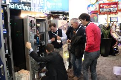 Ebenfalls auf dem Messestand in London präsentierten sich die Tochterunternehmen GeWeTe und edict egaming.