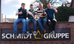 Die erfolgreichen Spieler (v.l.n.r.): Lars Ivanusic, Andreas Colditz, Raffaele Demanna und Christian Tepe.