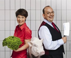 Eva Gritzmann und Dennis Scheck