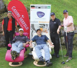 Guests & Organisation Manager Robert Frießer, Longhitter Brian Pavlet, Casinodirektor Ernst Hubmann, Karl Hofer und Klaus Zyla. (Foto: Casino Seefeld)