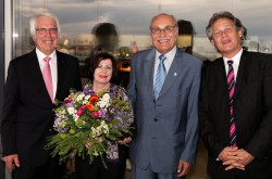 Karl Besse, Francoise Bunke, Harro Bunke und Andy Meindl (v.l.n.r.)