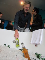 Bier aus der Badweanne.