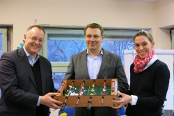 Falko Liecke, Sascha Blodau und Stefanie Cherra.