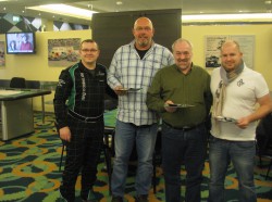 V.l.n.r.: VIP Poker der Top Ten: Anatoli Melchior (Poker-Team Ring Casino) , Josef Westphal, Karl Krämer, Jochen Pfeifer. (Foto: Spielbank Bad Neuenahr GmbH & Co. KG)