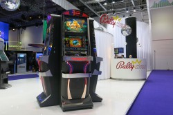 Italienische Produkte auf dem Bally Wulff Messestand.