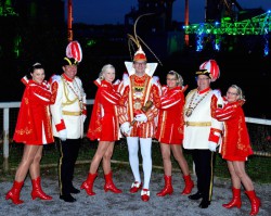 Der Prinz kütt – Prinz Thomas I. besucht am Mittwoch, 11.02. mit seinem Gefolge die Spielbank Duisburg. (Foto: A. Wilms)