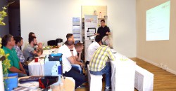 Technikbeauftragte beim Bally Wulff Techniker-Forum.