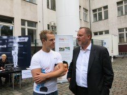 Johnnes Kirsch und Stadtrat Falko Liecke