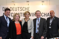 Von links nach rechts: Christian Quandt, Elisabeth Gräff, Julia Klöckner, Jörg Meurer und Ralf Bastian.