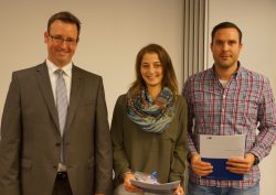 Vizepräsident Jan-Henrik Fock gratulierte Tessa Hundsdorff und Christian Köllner