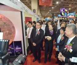 Jay Chun, Chairman of MGEMA, introducing dignitaries at last year’s MGS show.