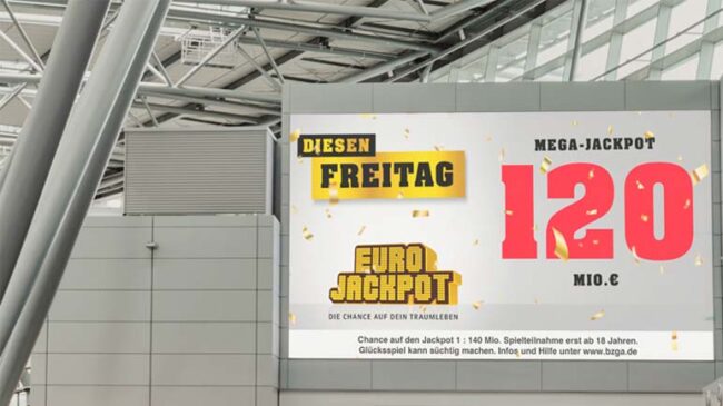 120 Millionen Euro sind am Freitag (5. Januar) bei der Lotterie Eurojackpot zu gewinnen. (Foto: Florian Roy)