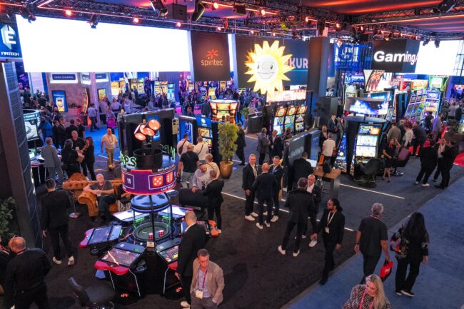 The diverse range of products offered by the Merkur Group captivated guests from all over the world at the Global Gaming Expo 2025. (Photo: Adam Sternberg)
