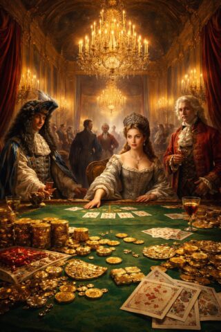 Luxuriöses Spiel im Königlichen Palast