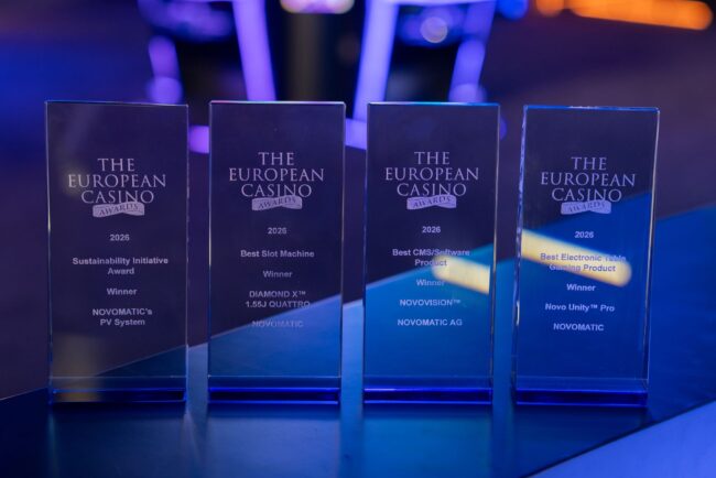 NOVOMATIC received five European Casino Awards. (Photo: Novomatic AG)