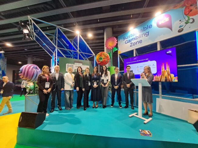 Industry supporters unite behind safer gambling, contributing a record €80,000 on the opening day of ICE Barcelona. (Photo: Clarion Gaming)