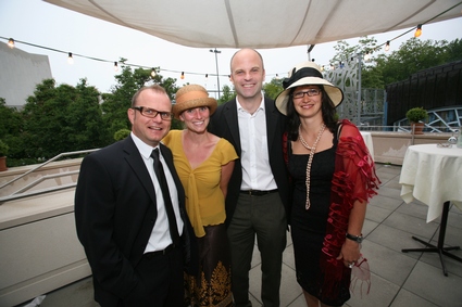 (v.l.) Mag. Gerhard Stübe (Direktor Festspielhaus Bregenz), Nadia Irnig<br>(Olympiapark München), Urs Laste (Fredy Burger Management, Zürich),<br>Annabell Stübe