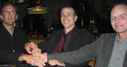 Beste Laune bei den Siegern. V.l.n.r. Frank Fingerle (1.), Thomas Lichterfeld (2.)<br>und Frank Dressler (3.)