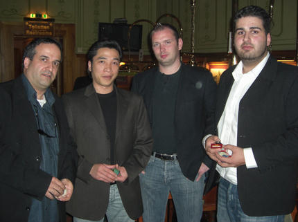 Yehuda Cohen, Trung Nguyen, Christian Ahl, Sarharib Karatas (v.l.n.r.)
