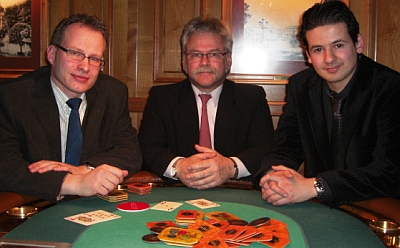 Thomas Froschauer, Alfred Rossel und NN (vlnr)
